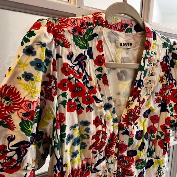 Boden Multicolor Floral Dress - Picture 1 of 2